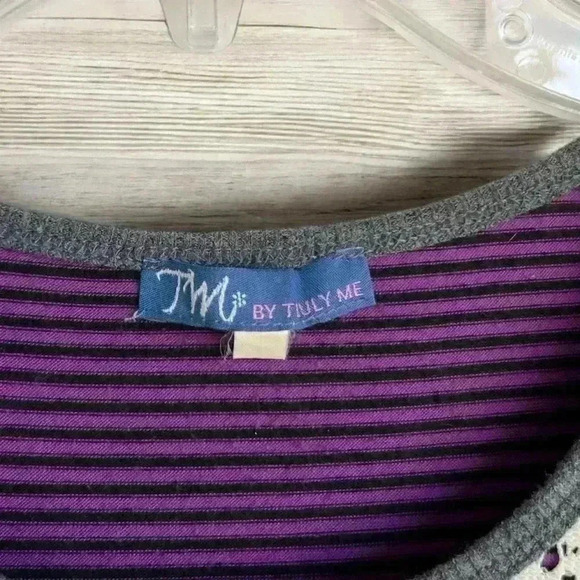 Truly Me Sara Sara Girls Floral Print Long Sleeve Chiffon Hi Low Dress 14 Purple - Picture 9 of 16